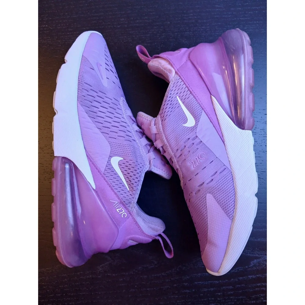 Nike Air Max 270 GS Beyond Pink White Dutch Blue Sneaker 943345-501 Size 6Y
